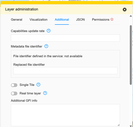 Layer form tab additional for WMS