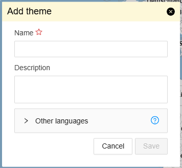 Theme form