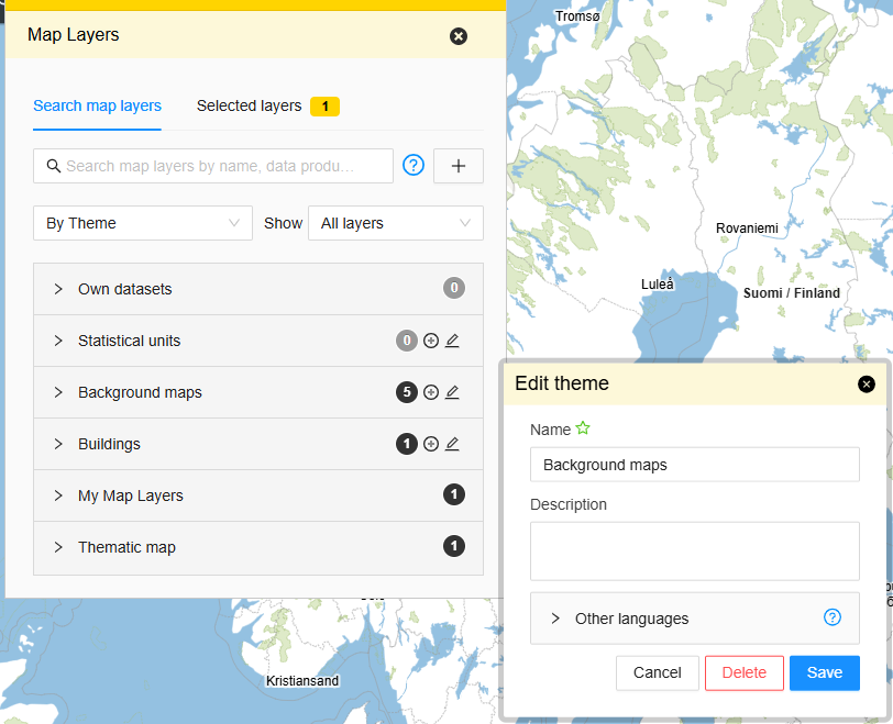 Data provider form for editing